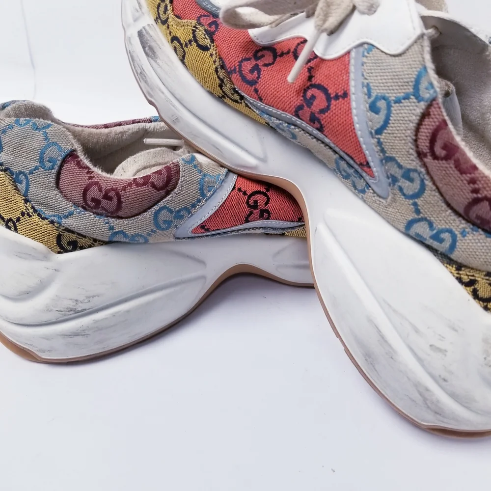 Gucci Multicolor GG Canvas Men's Runner Sneakers